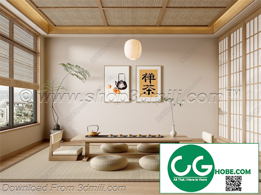 Tea Room 89 3D Model
